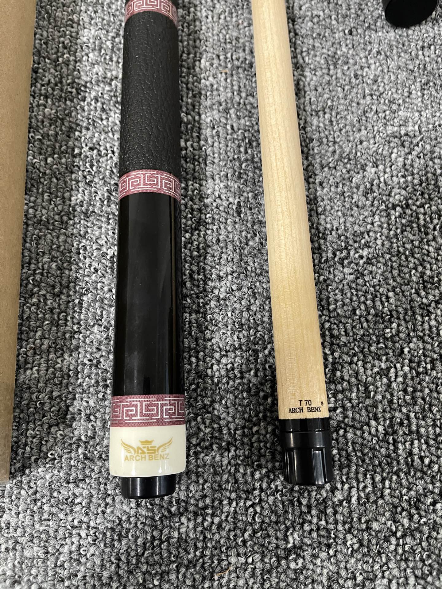 Osborne Journey 3 Pool Cue – Handmade Chinese-Style Two-Piece Big Head Cue with Genuine Leather Grip for 9-Ball & American Pool