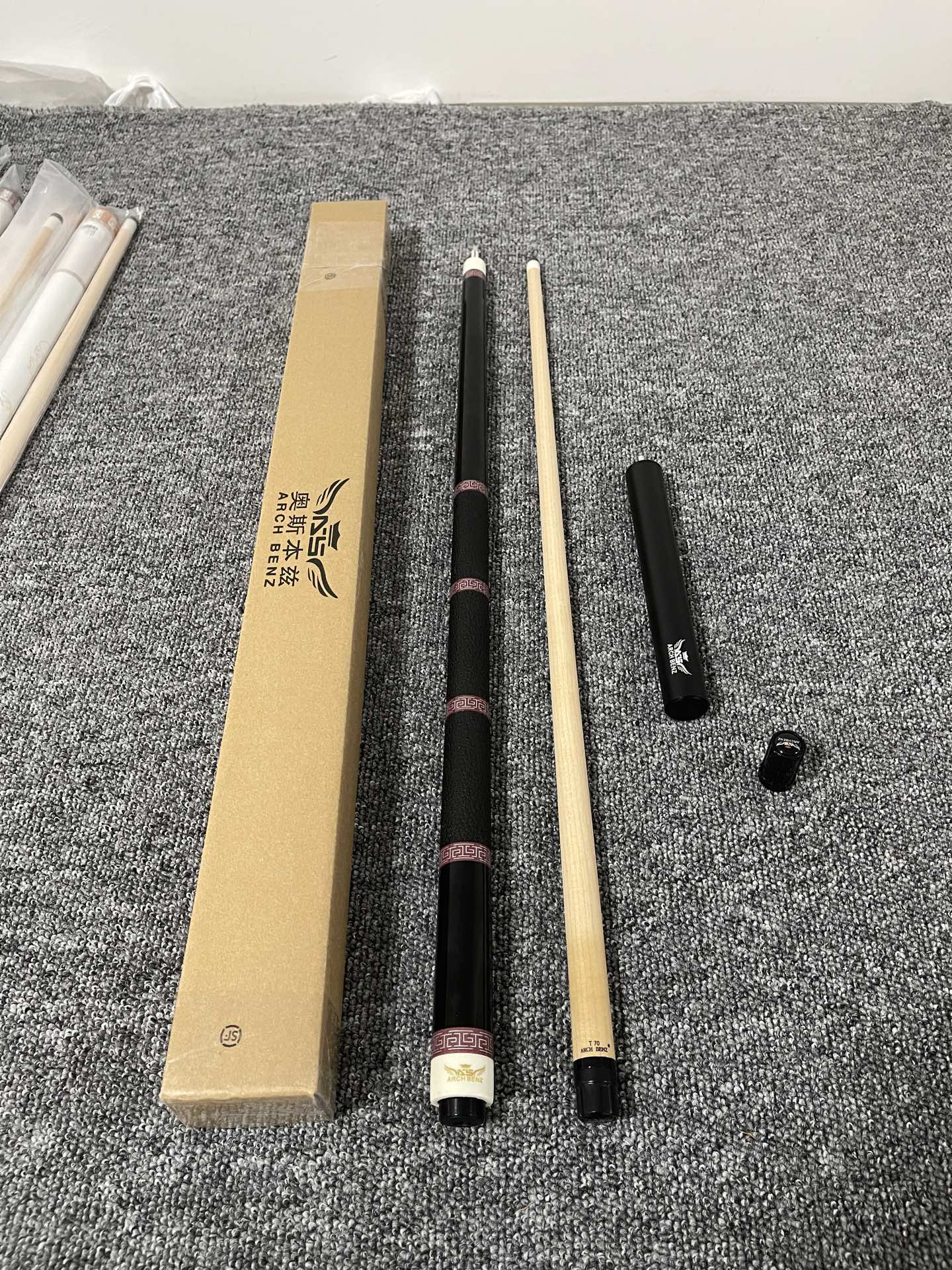 Osborne Journey 3 Pool Cue – Handmade Chinese-Style Two-Piece Big Head Cue with Genuine Leather Grip for 9-Ball & American Pool