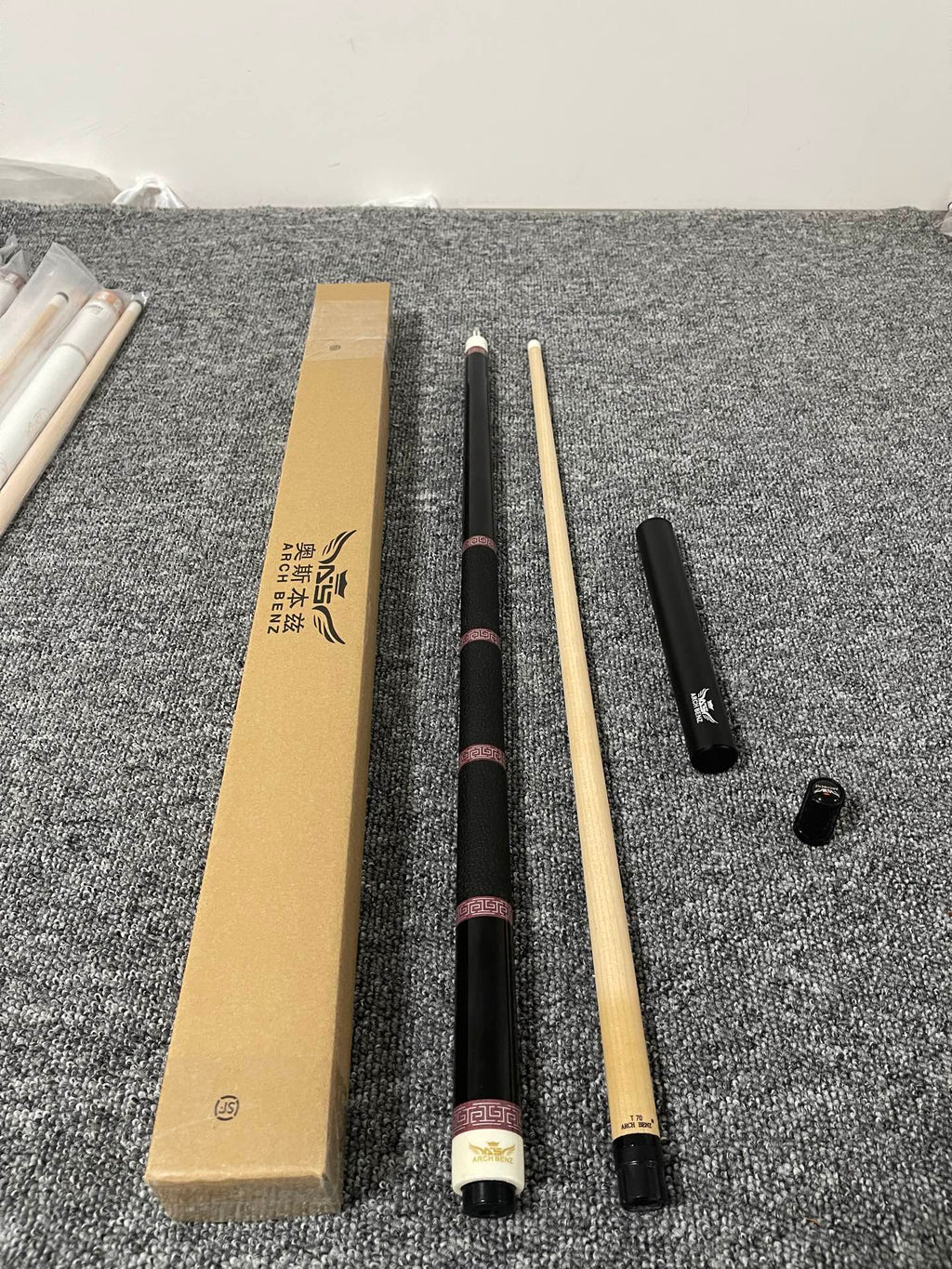 Osborne Journey 3 Pool Cue – Handmade Chinese-Style Two-Piece Big Head Cue with Genuine Leather Grip for 9-Ball & American Pool
