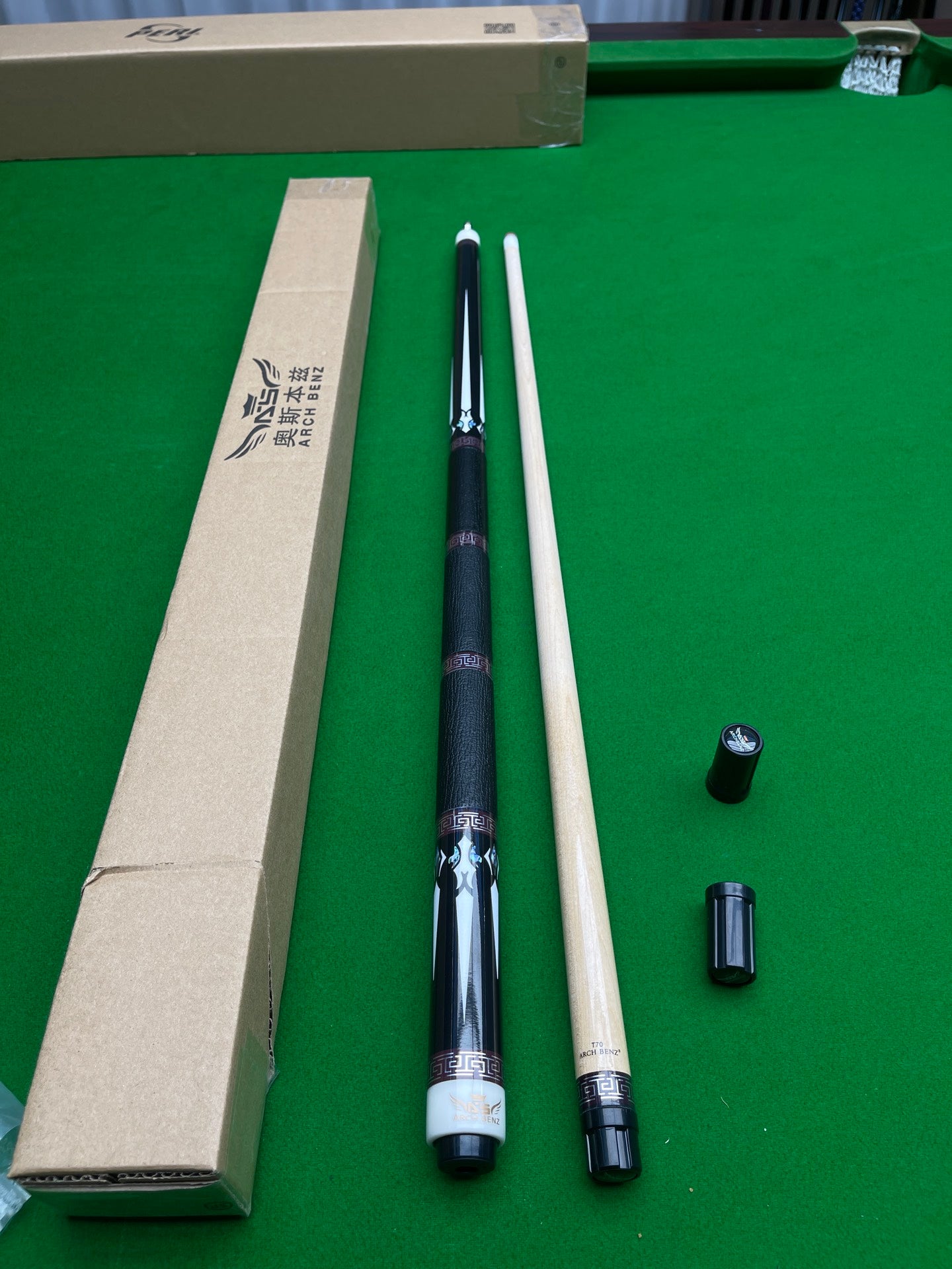 Osborne Journey 4 Premium Three-Piece Genuine Leather Pool Cue – High-End Replica for Chinese & American 9-Ball / 8-Ball