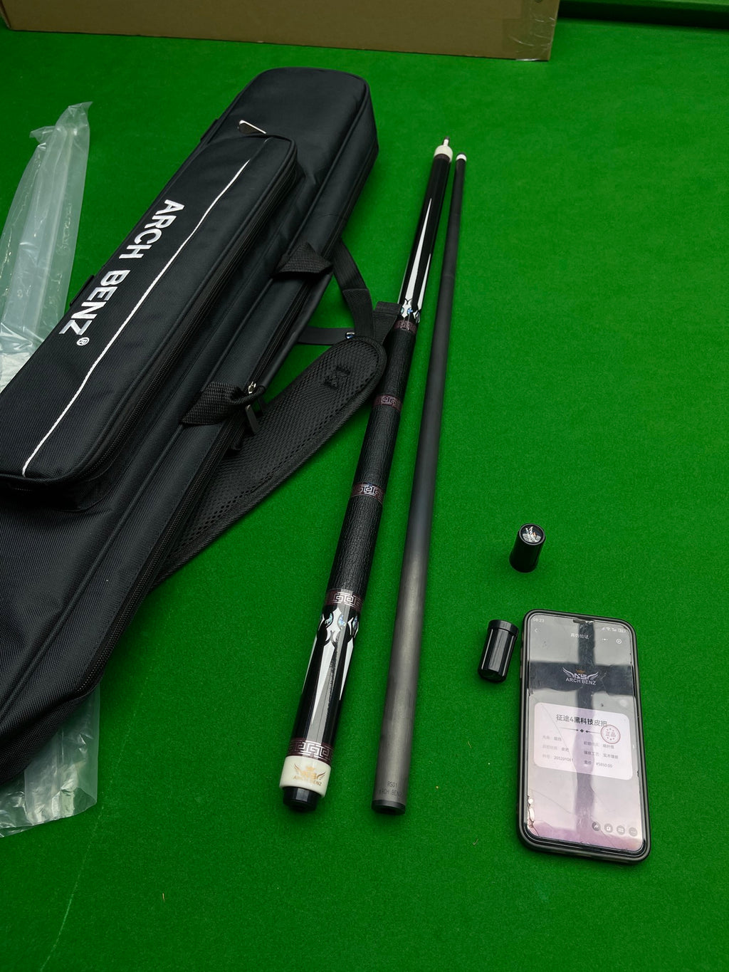 Osborne Journey 4 Premium Three-Piece Genuine Leather Pool Cue – High-End Replica for Chinese & American 9-Ball / 8-Ball