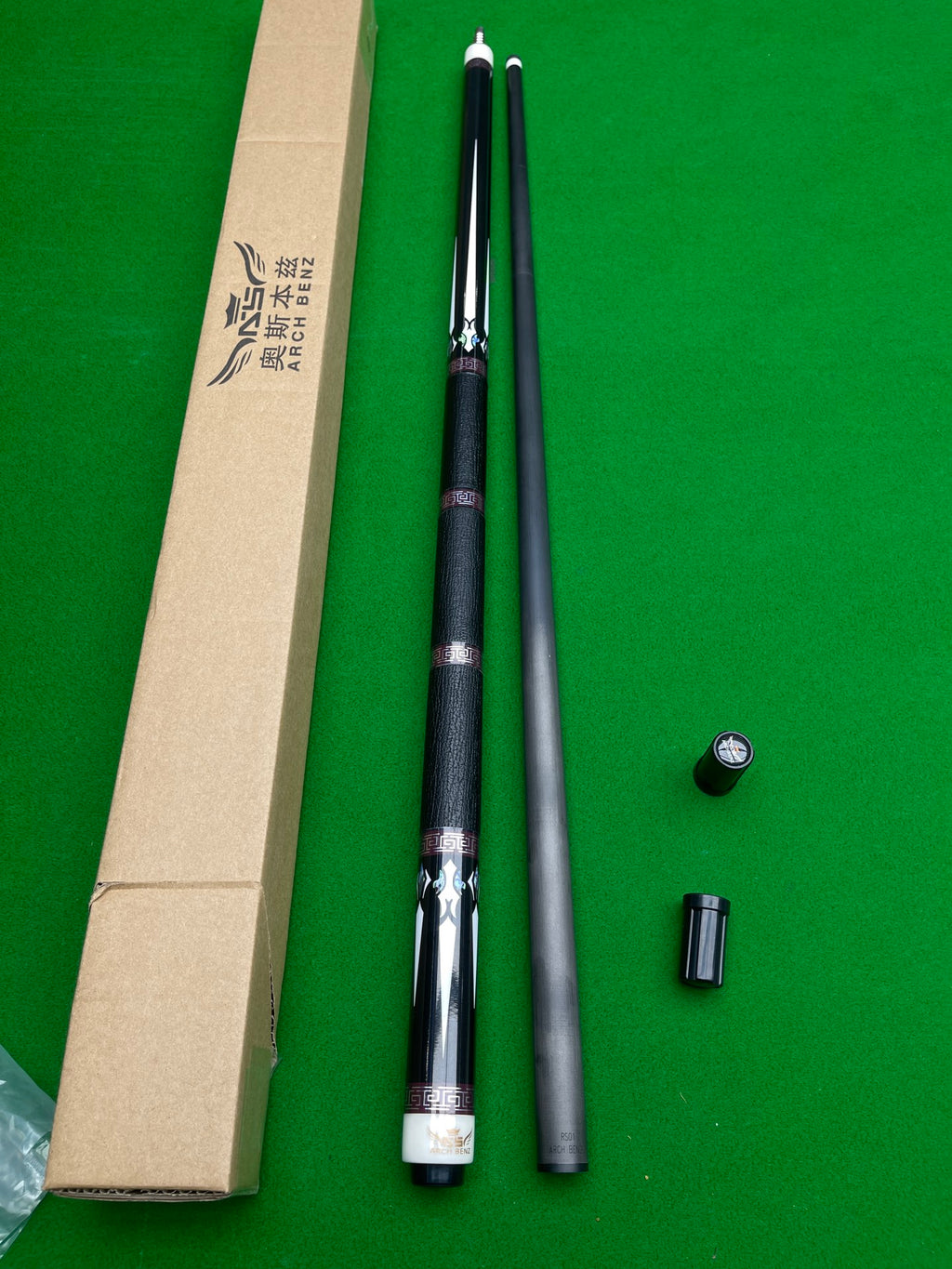 Osborne Journey 4 Premium Three-Piece Genuine Leather Pool Cue – High-End Replica for Chinese & American 9-Ball / 8-Ball