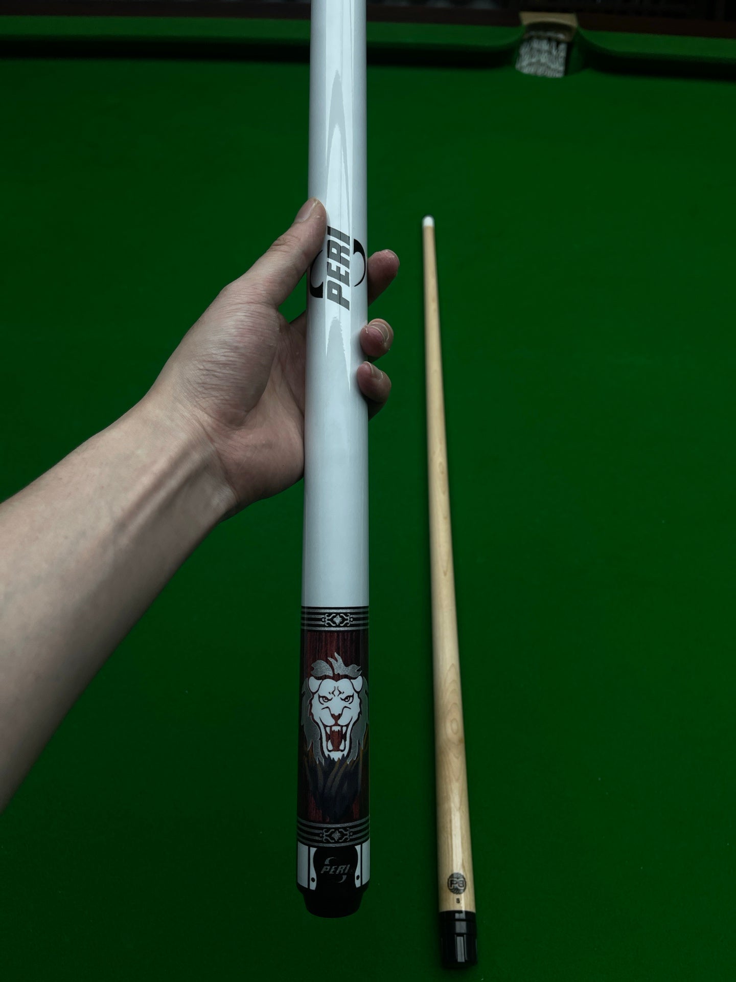PIERLI Official Store Lion ZK04A Pool Cue P8S Forearm Chinese-Style 8-Ball Big Head Cue