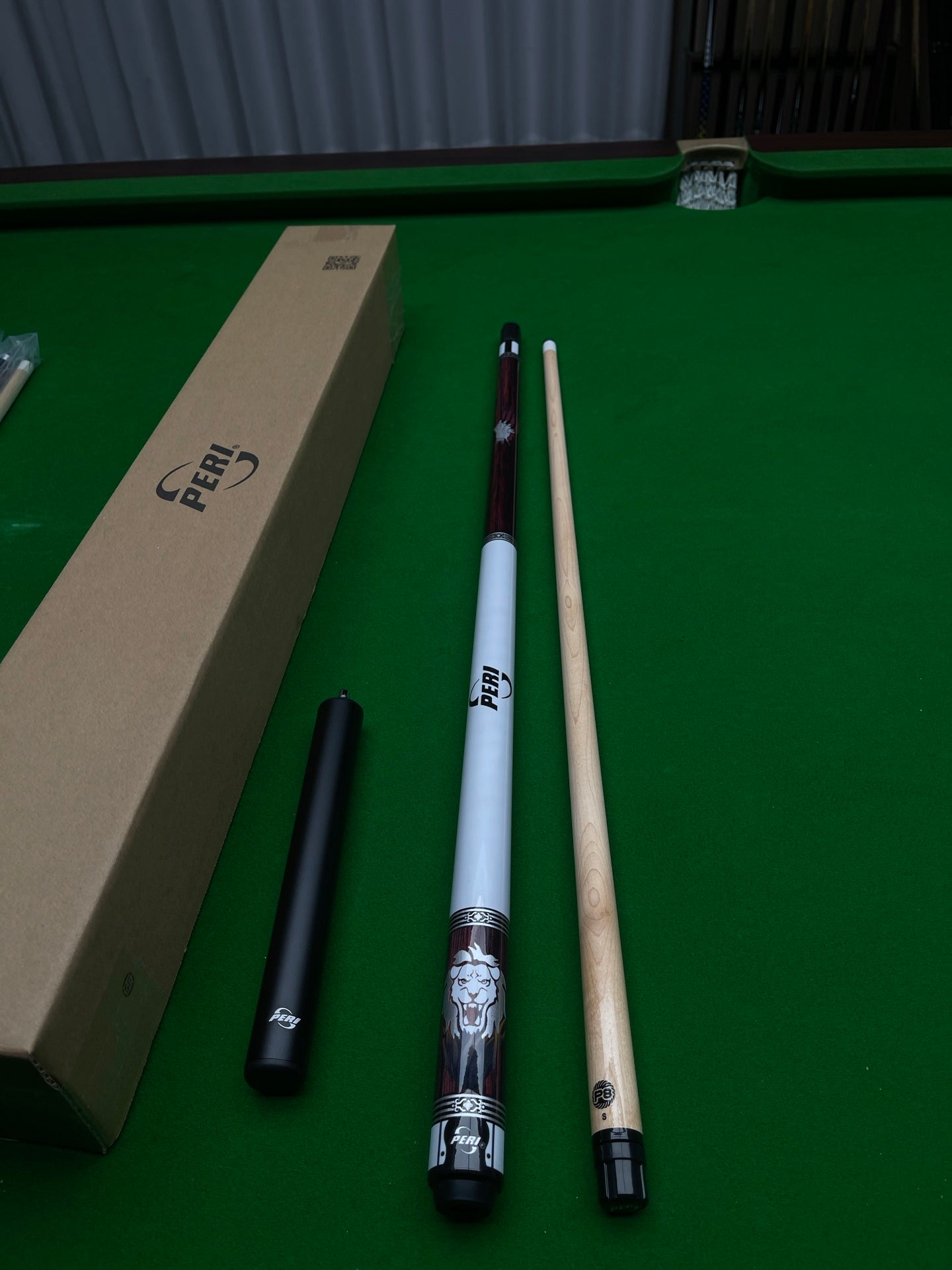 PIERLI Official Store Lion ZK04A Pool Cue P8S Forearm Chinese-Style 8-Ball Big Head Cue