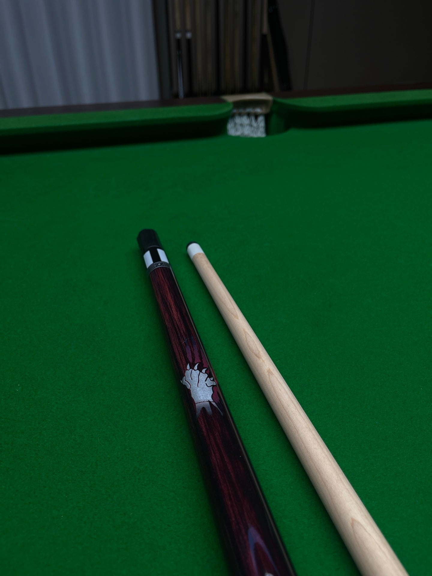 PIERLI Official Store Lion ZK04A Pool Cue P8S Forearm Chinese-Style 8-Ball Big Head Cue