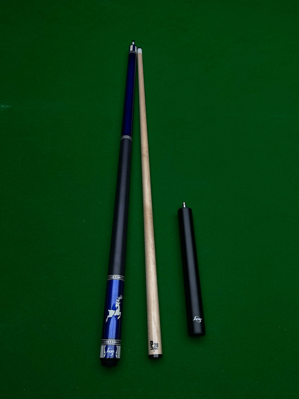 PERI Jingyuan VK Series P20S Pool Cue – Chinese-Style 8/9-Ball Two-Piece Big Head Cue