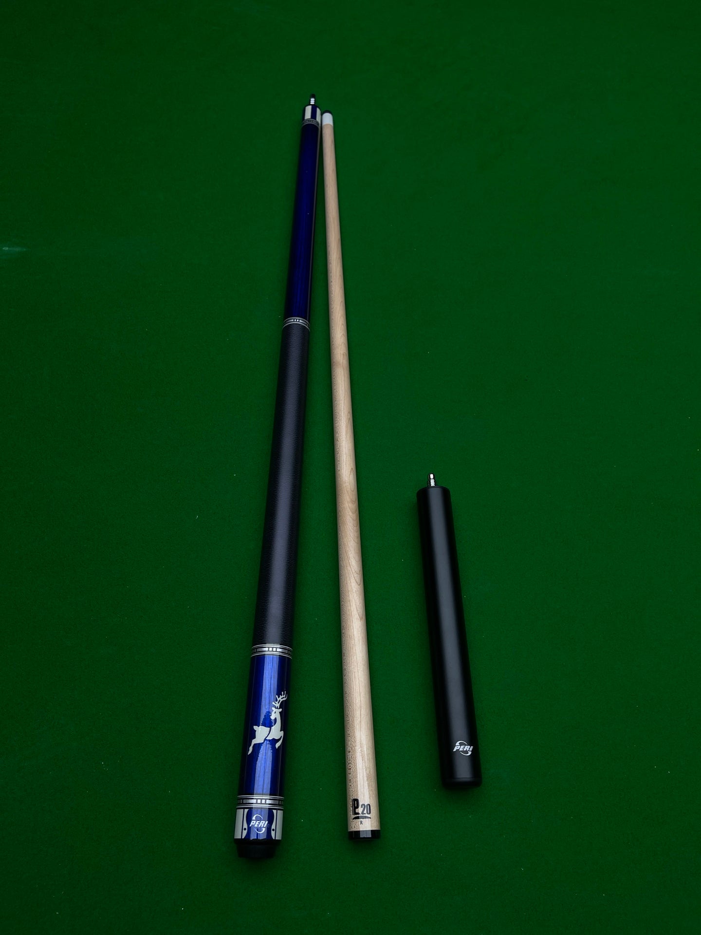PERI Jingyuan VK Series P20S Pool Cue – Chinese-Style 8/9-Ball Two-Piece Big Head Cue