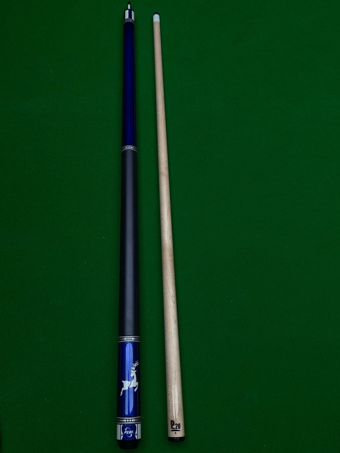PERI Jingyuan VK Series P20S Pool Cue – Chinese-Style 8/9-Ball Two-Piece Big Head Cue