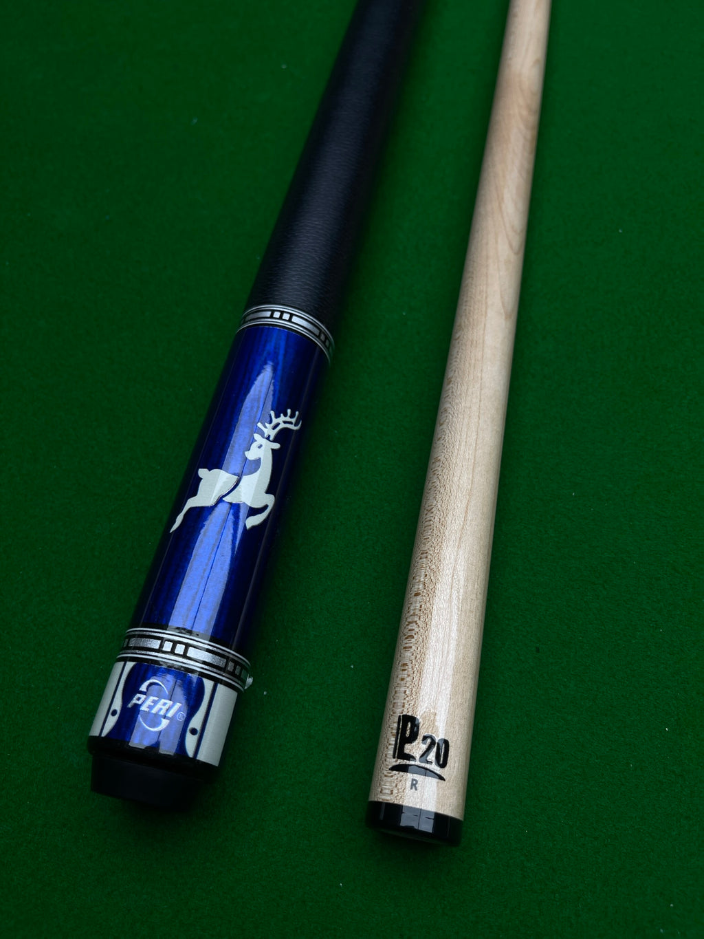 PERI Jingyuan VK Series P20S Pool Cue – Chinese-Style 8/9-Ball Two-Piece Big Head Cue