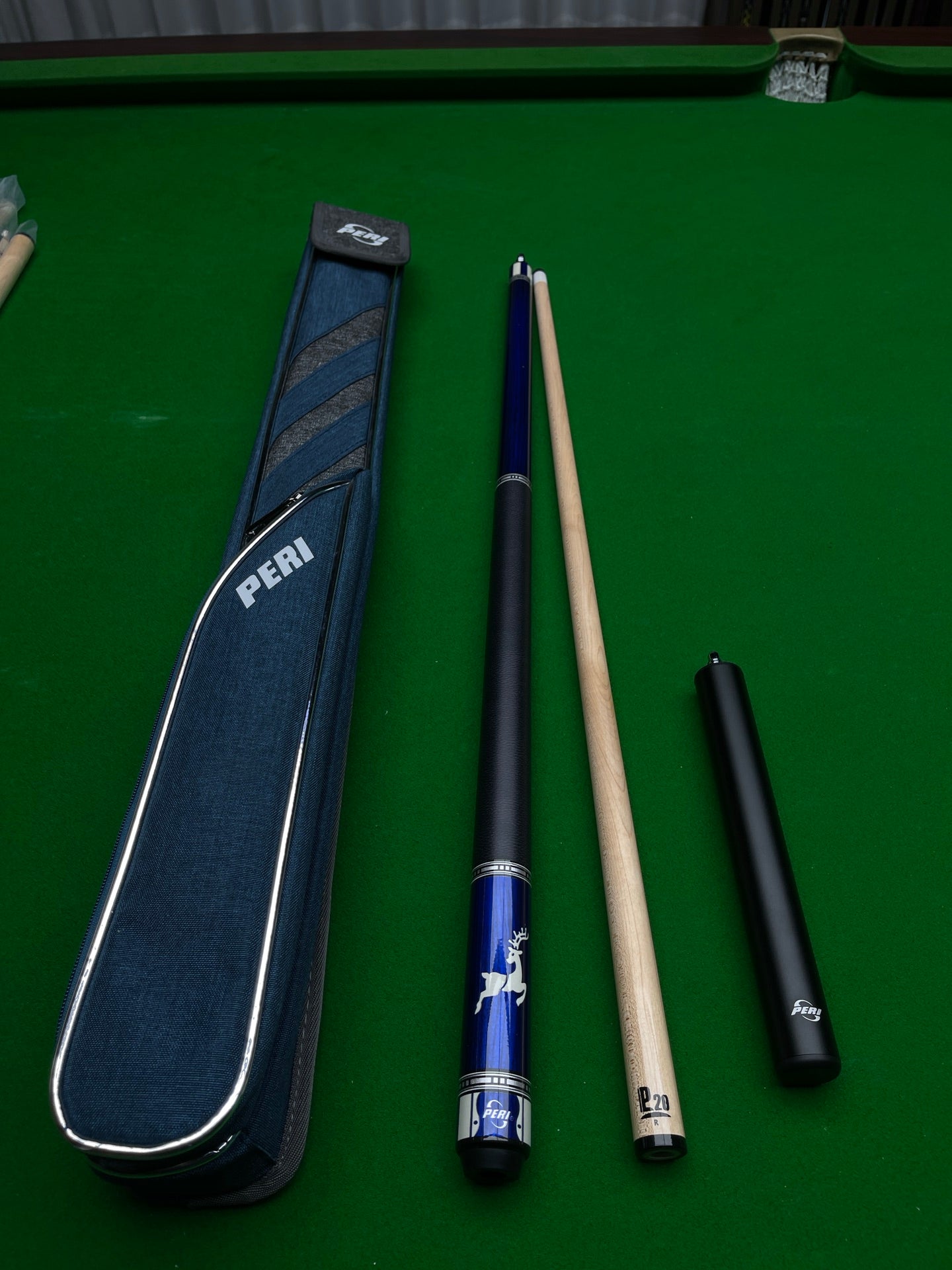 PERI Jingyuan VK Series P20S Pool Cue – Chinese-Style 8/9-Ball Two-Piece Big Head Cue