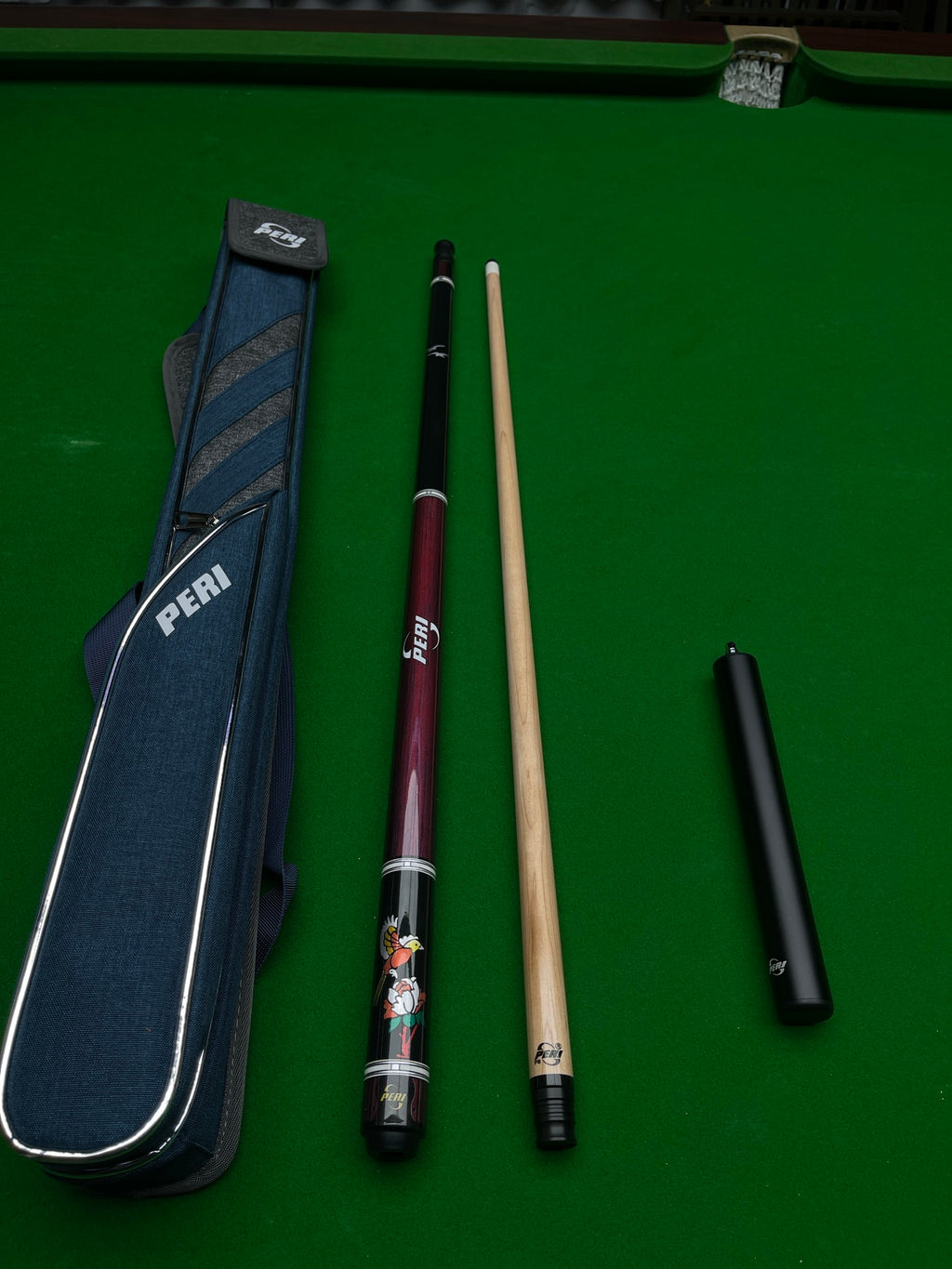 PERI Jingyuan LV04 Pool Cue – Wolf, White Eagle, Black Eagle, Flying Bird | Chinese-Style 8/9-Ball Big Head Cue