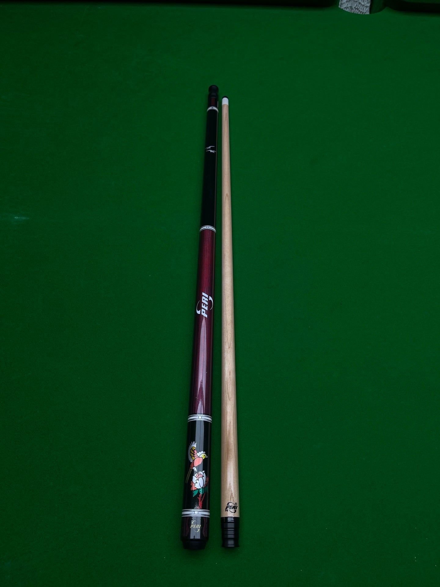 PERI Jingyuan LV04 Pool Cue – Wolf, White Eagle, Black Eagle, Flying Bird | Chinese-Style 8/9-Ball Big Head Cue