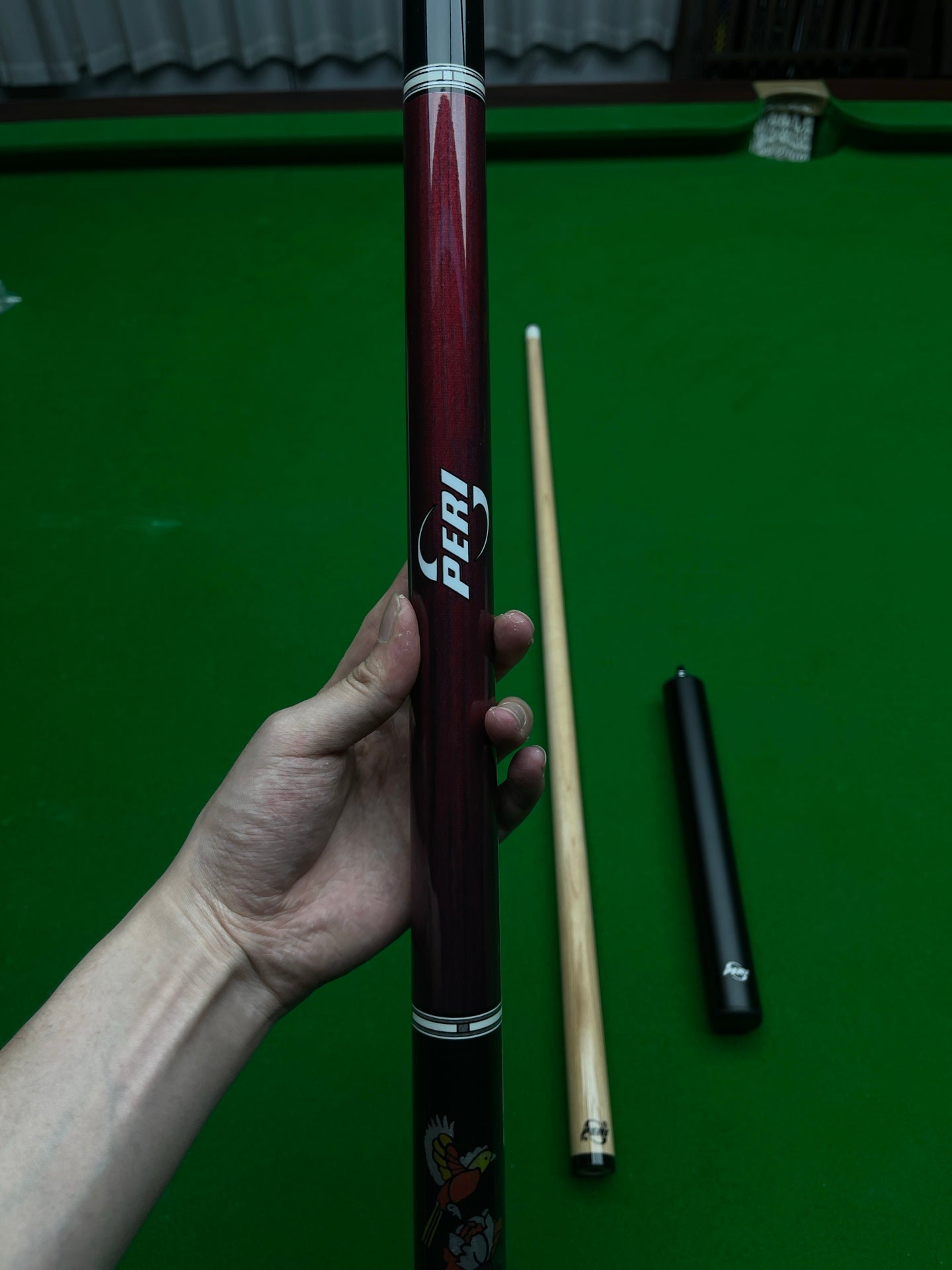 PERI Jingyuan LV04 Pool Cue – Wolf, White Eagle, Black Eagle, Flying Bird | Chinese-Style 8/9-Ball Big Head Cue
