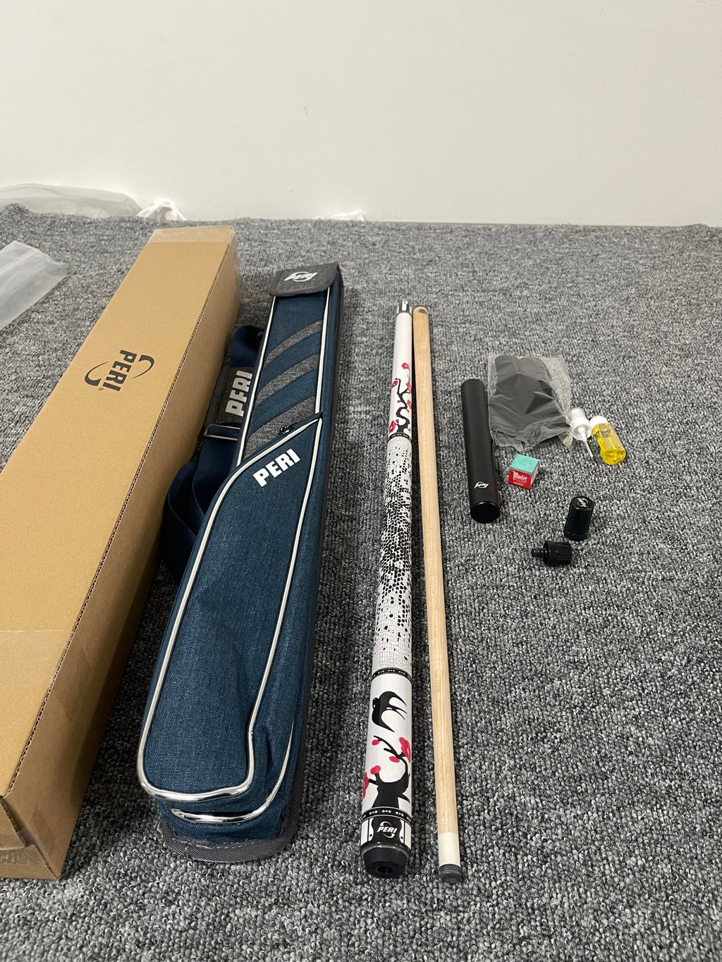 PERI Plum, Orchid & Bamboo Limited Edition Pool Cue – Professional Chinese 8/9-Ball Big Head Cue