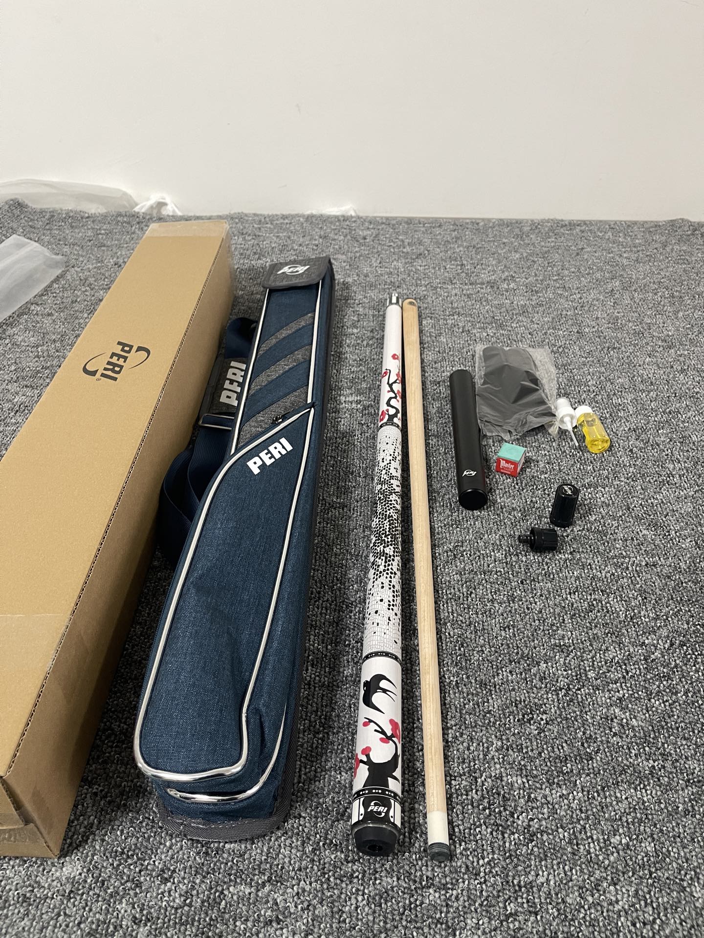 PERI Plum, Orchid & Bamboo Limited Edition Pool Cue – Professional Chinese 8/9-Ball Big Head Cue