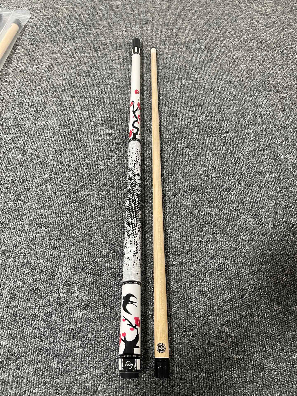 PERI Plum, Orchid & Bamboo Limited Edition Pool Cue – Professional Chinese 8/9-Ball Big Head Cue