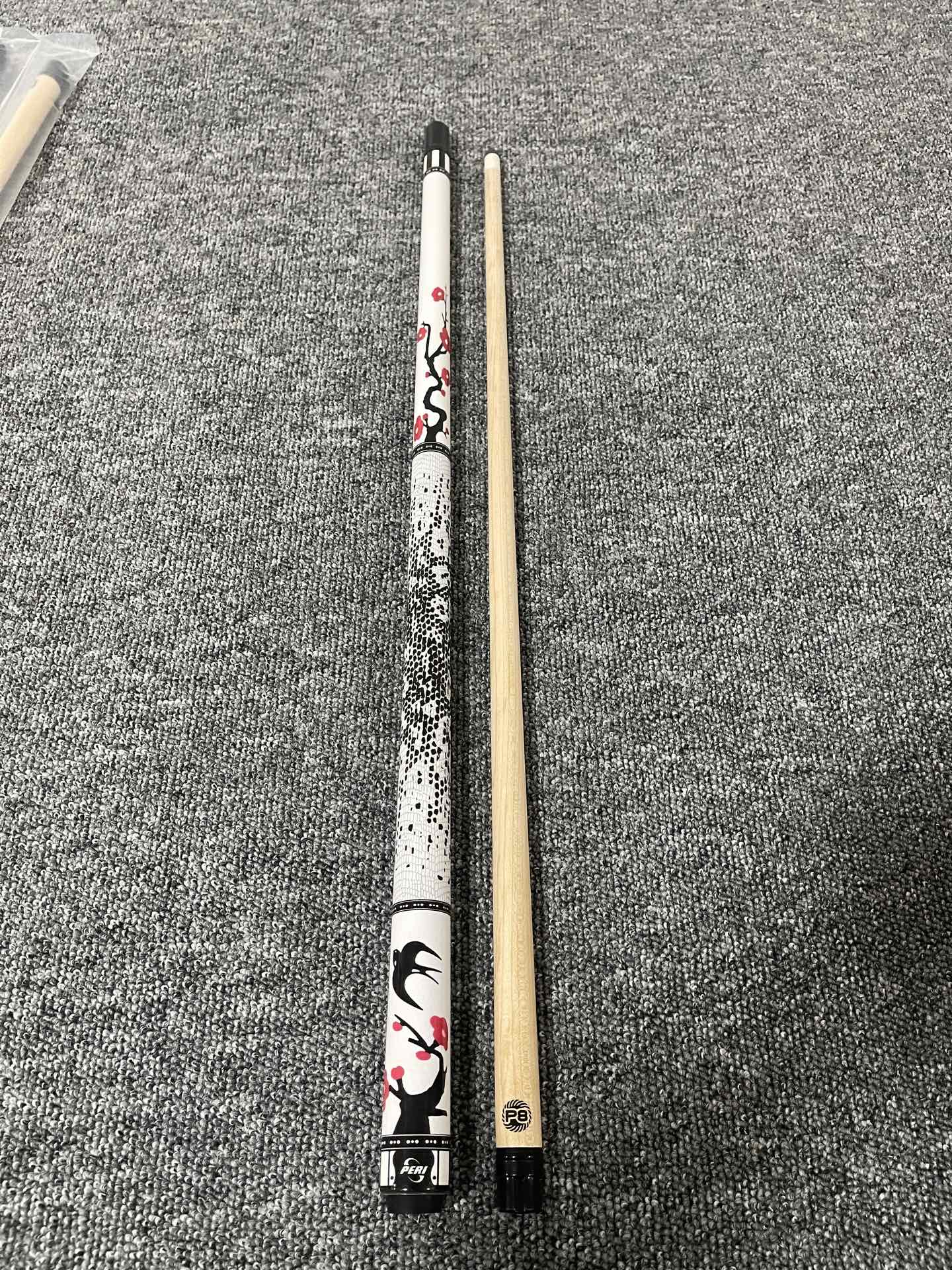 PERI Plum, Orchid & Bamboo Limited Edition Pool Cue – Professional Chinese 8/9-Ball Big Head Cue
