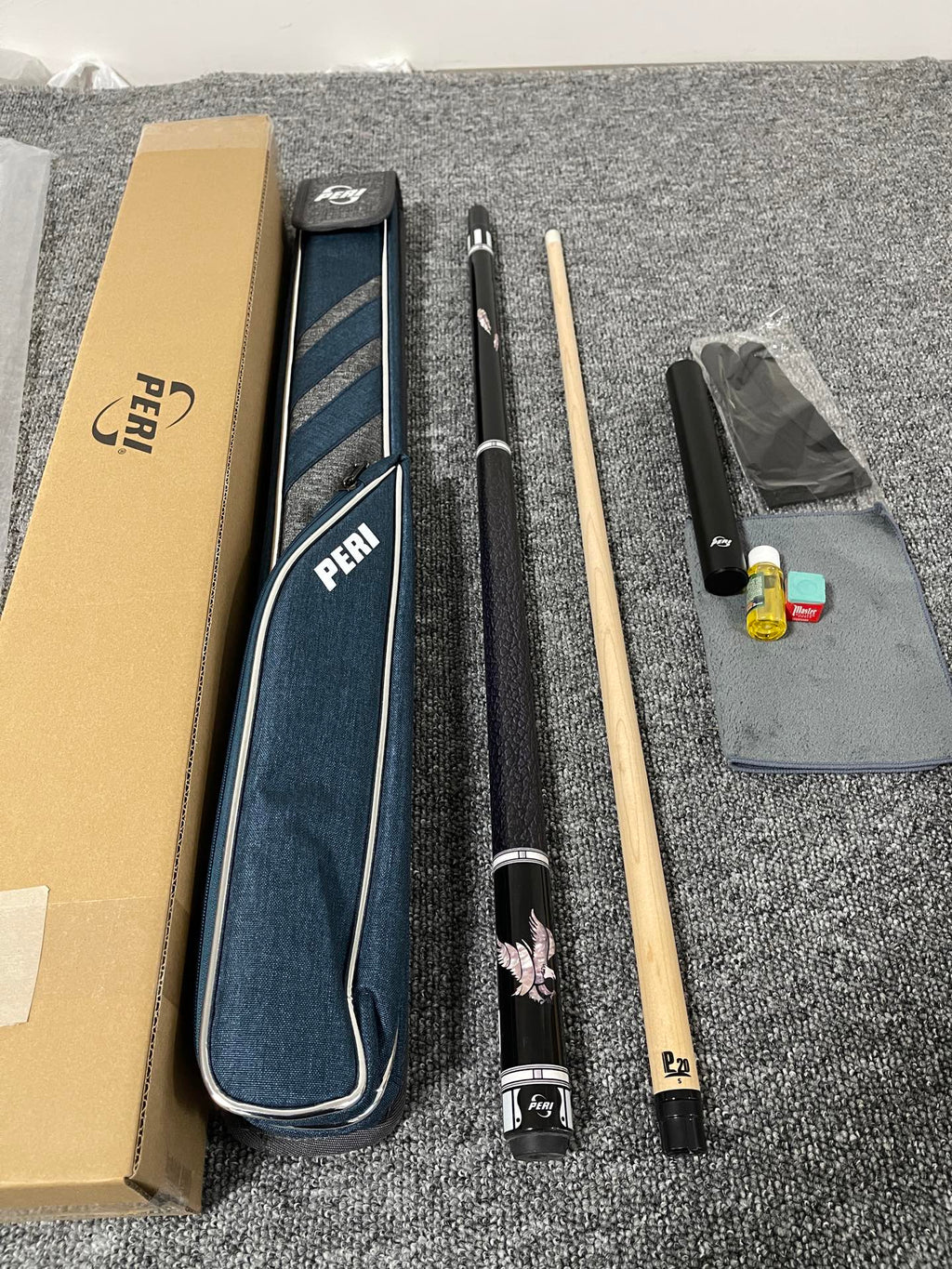 PERI Jingyuan LV Series Pool Cue – White Eagle, Wolf, Black Eagle, Flying Bird | Professional Chinese 8/9-Ball Big Head Cue
