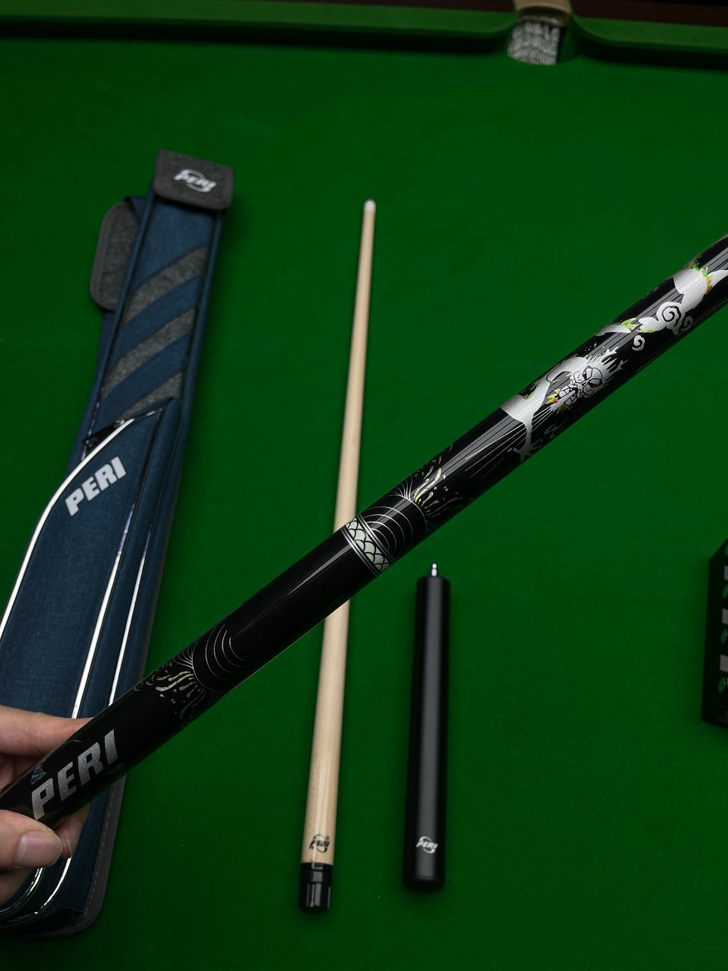 PERI White Dragon & Black Dragon II – Premium Chinese 8-Ball & 9-Ball Big Head Pool Cue