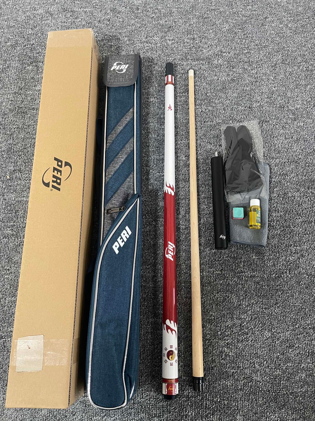 PERI New Taiji Fire Special Edition Pool Cue – Chinese-Style 8/9-Ball Big Head Cue