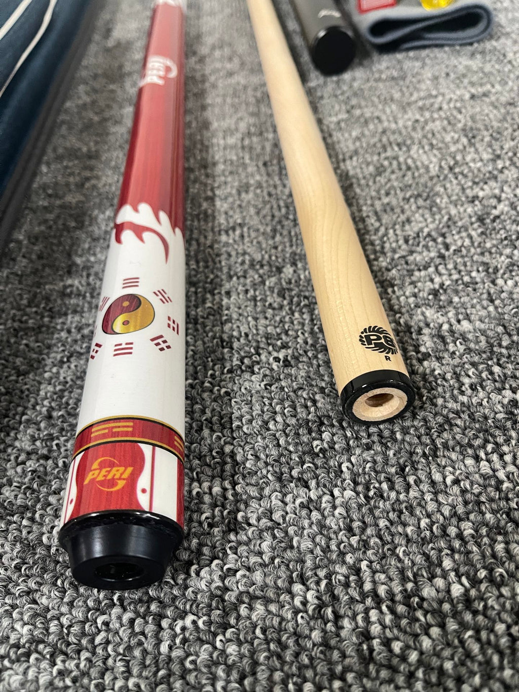 PERI New Taiji Fire Special Edition Pool Cue – Chinese-Style 8/9-Ball Big Head Cue