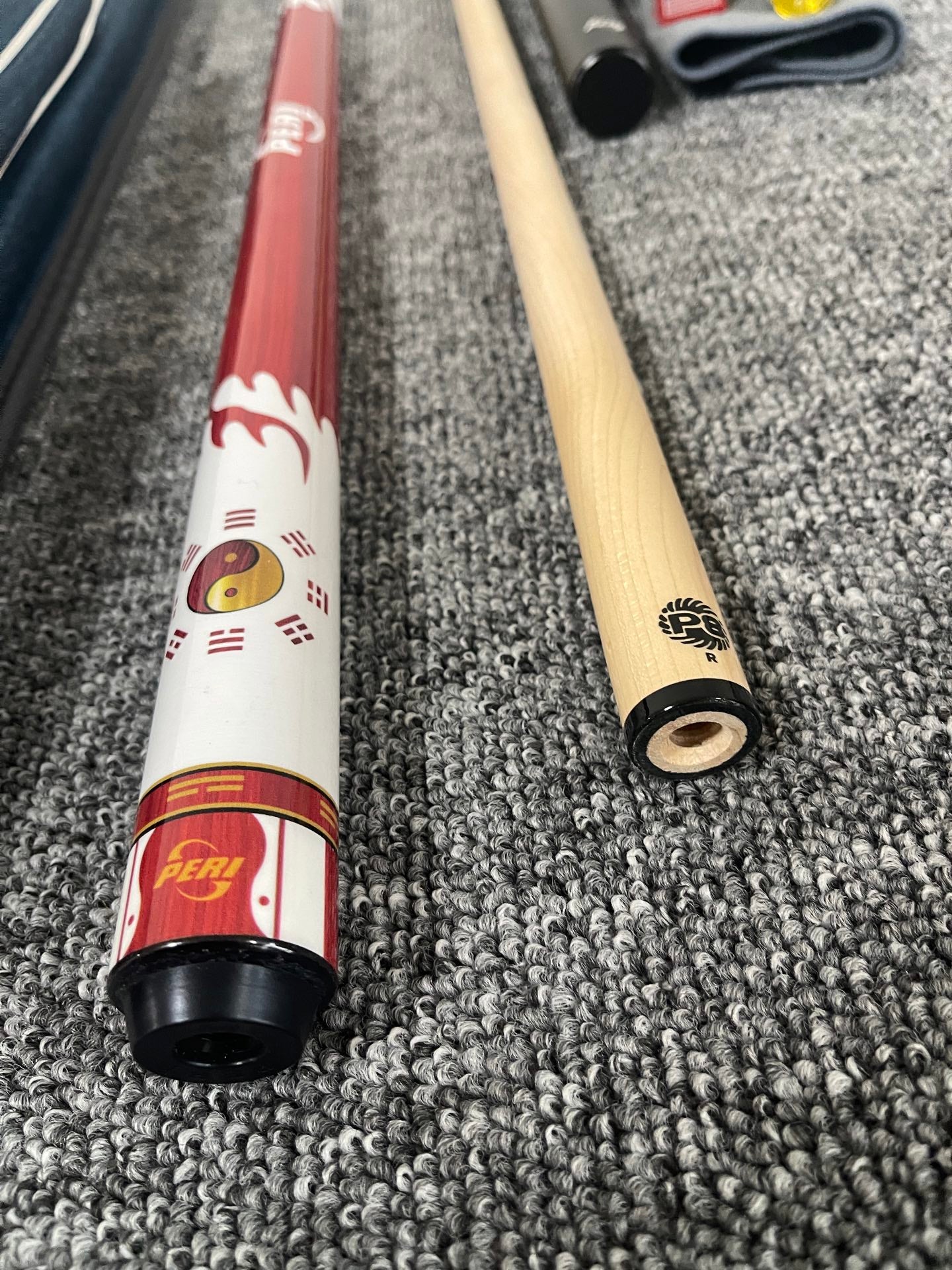 PERI New Taiji Fire Special Edition Pool Cue – Chinese-Style 8/9-Ball Big Head Cue