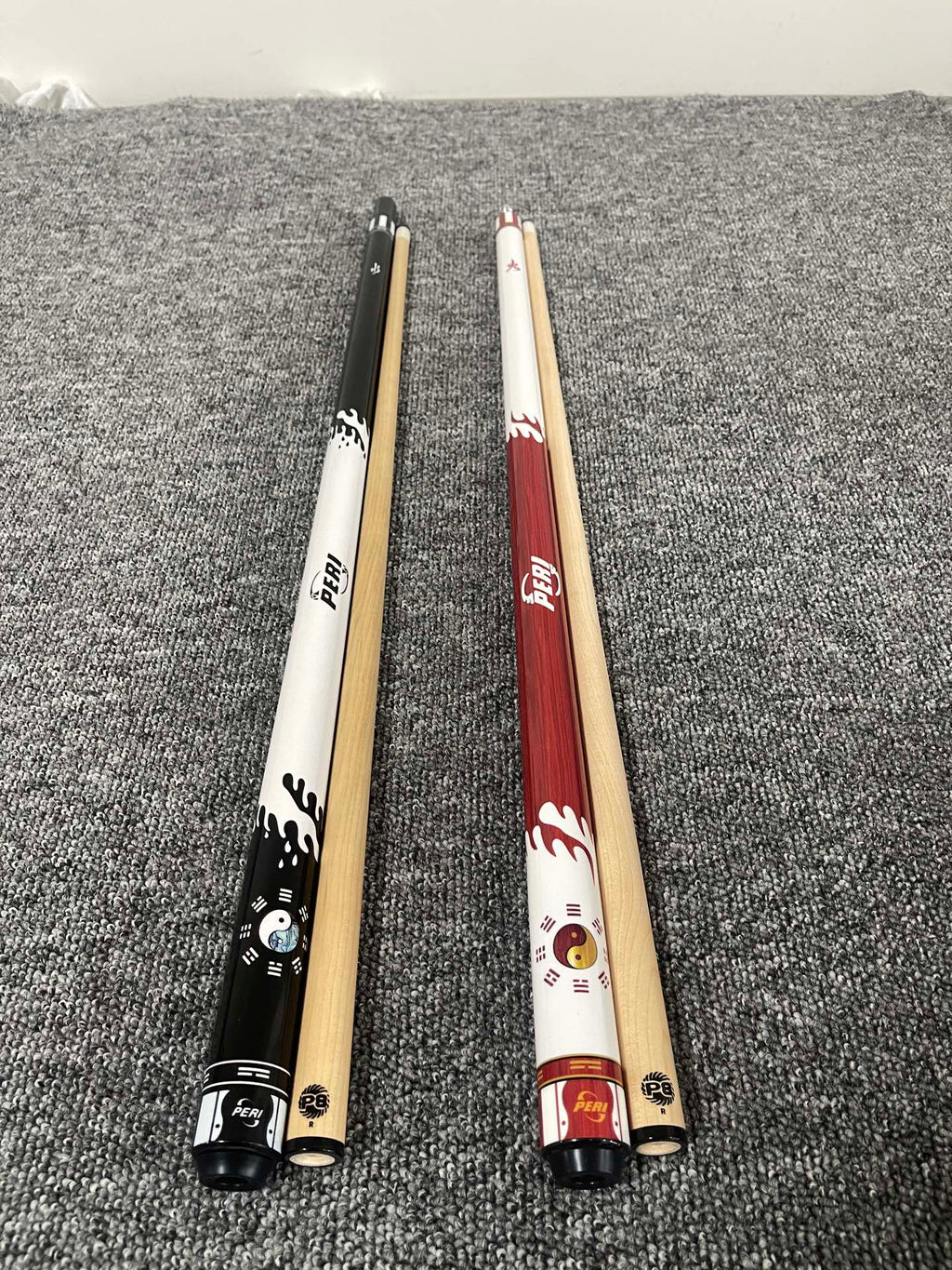 PERI New Taiji Fire Special Edition Pool Cue – Chinese-Style 8/9-Ball Big Head Cue
