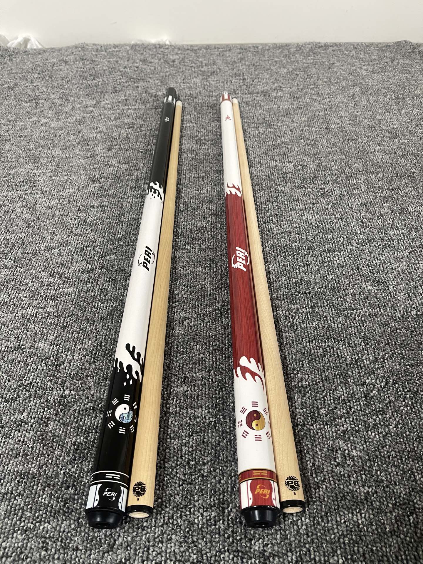 PERI New Taiji Fire Special Edition Pool Cue – Chinese-Style 8/9-Ball Big Head Cue