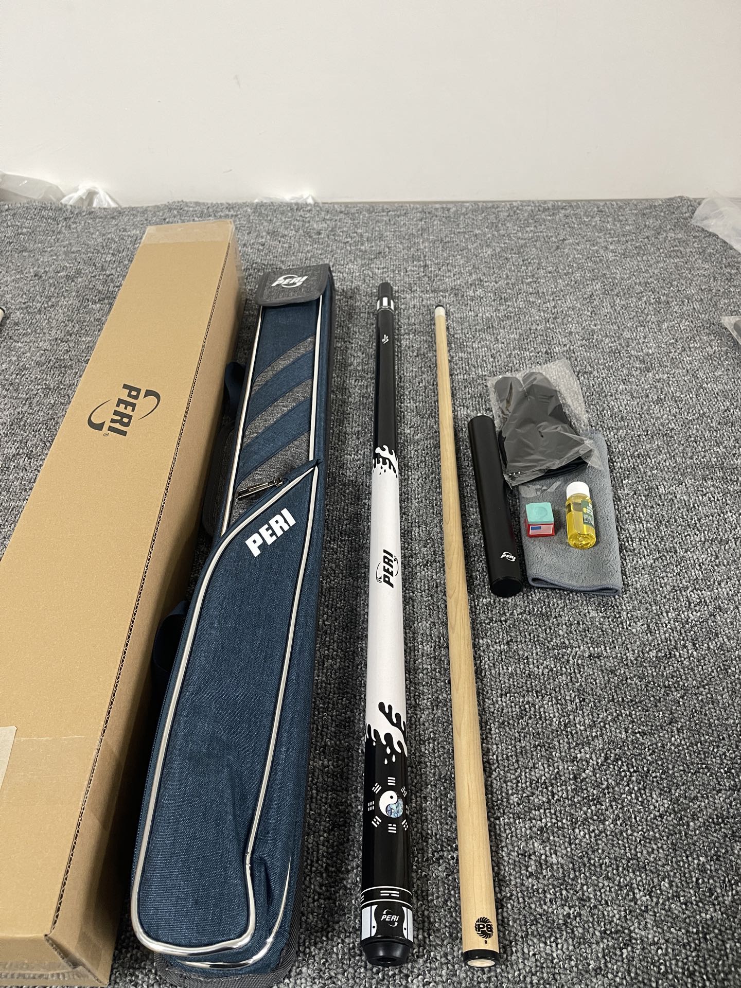 PERI New Taiji Water Special Edition Pool Cue – Chinese-Style 8/9-Ball Big Head Cue