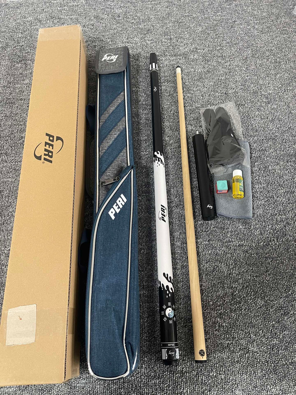 PERI New Taiji Water Special Edition Pool Cue – Chinese-Style 8/9-Ball Big Head Cue