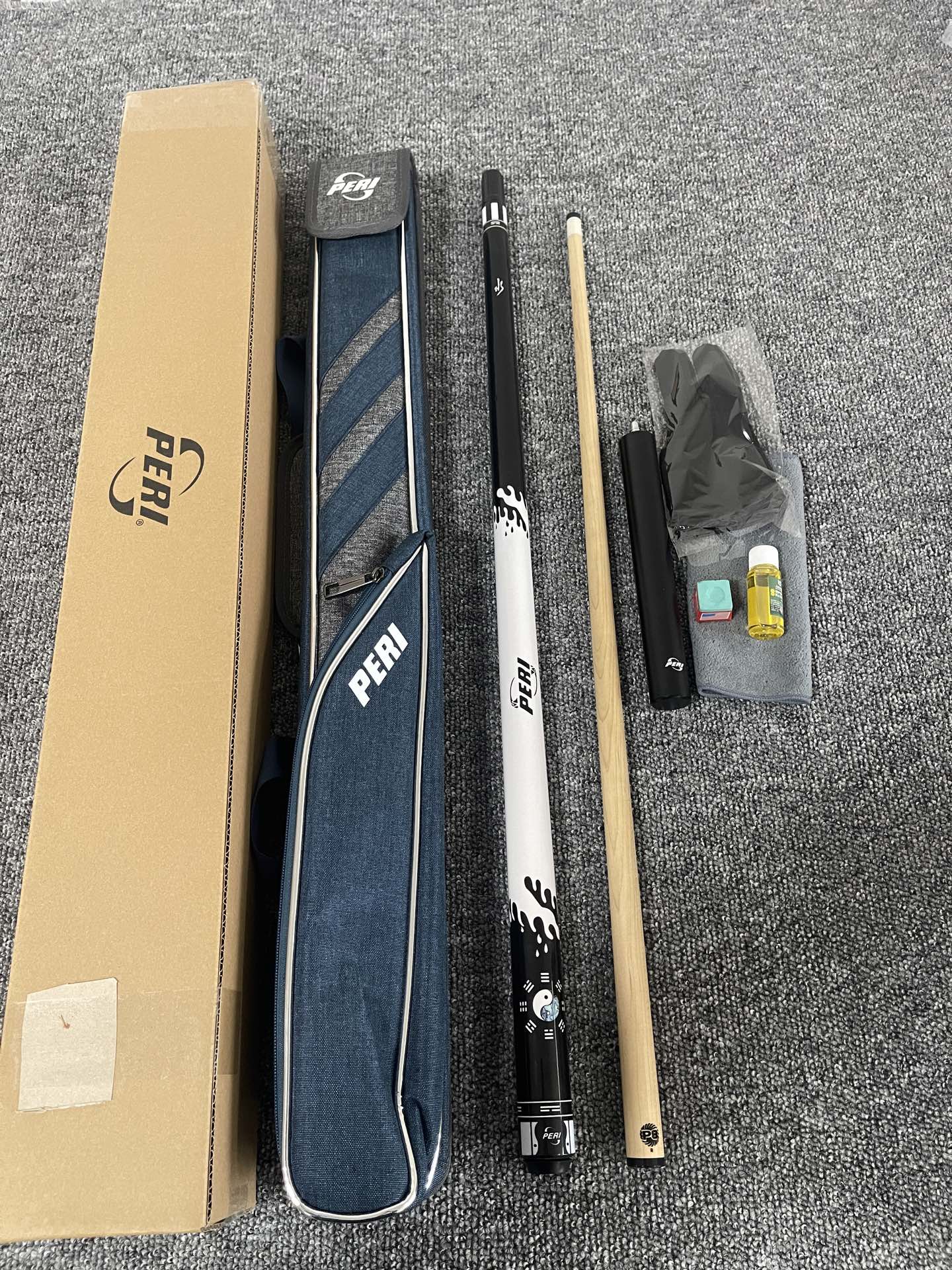 PERI New Taiji Water Special Edition Pool Cue – Chinese-Style 8/9-Ball Big Head Cue