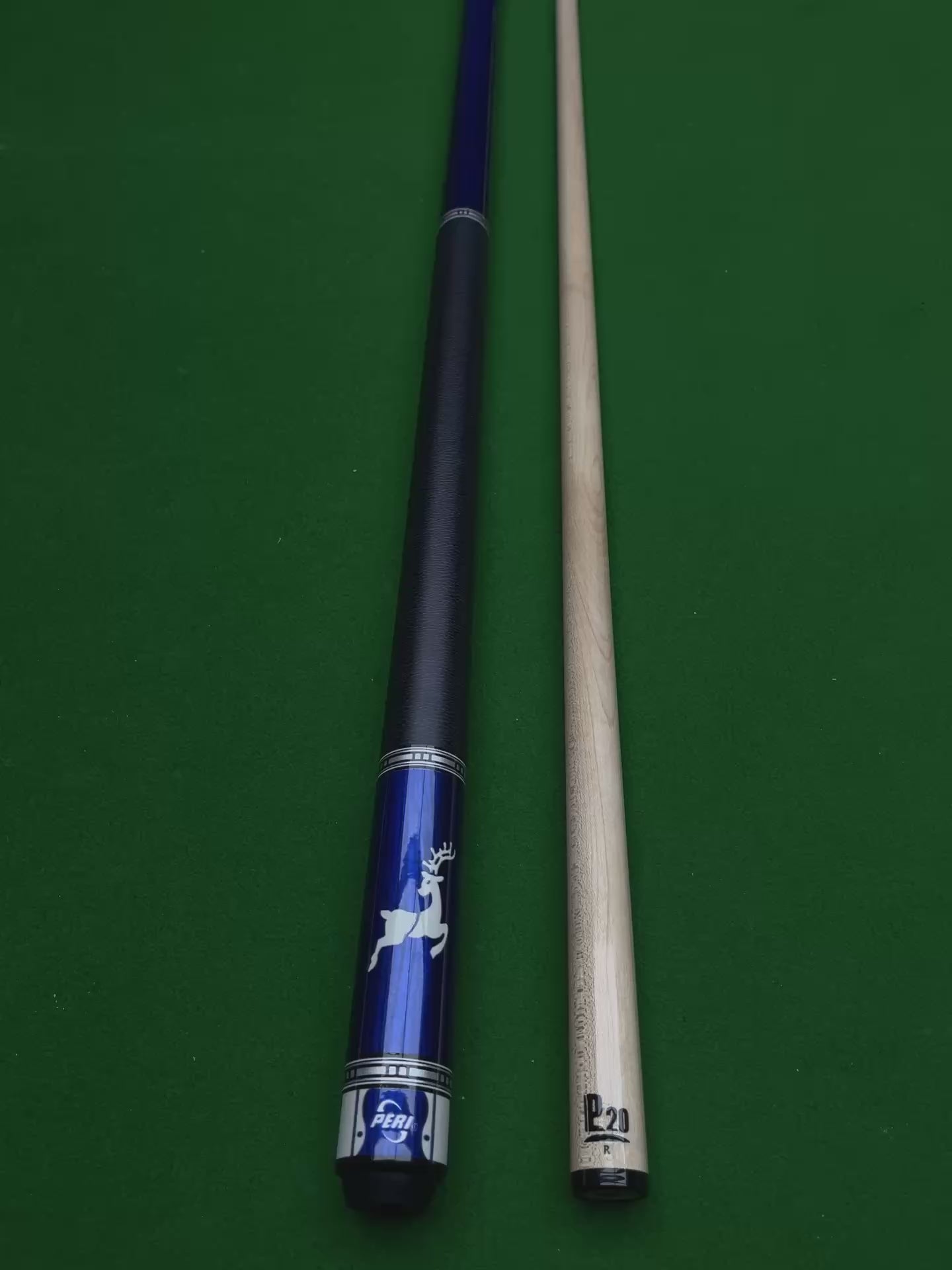 PERI Jingyuan VK Series P20S Pool Cue – Chinese-Style 8/9-Ball Two-Piece Big Head Cue
